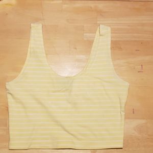 Light Yellow Crop Top